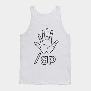 GLENN PRETENND LINE-ART LOGO Tank Top